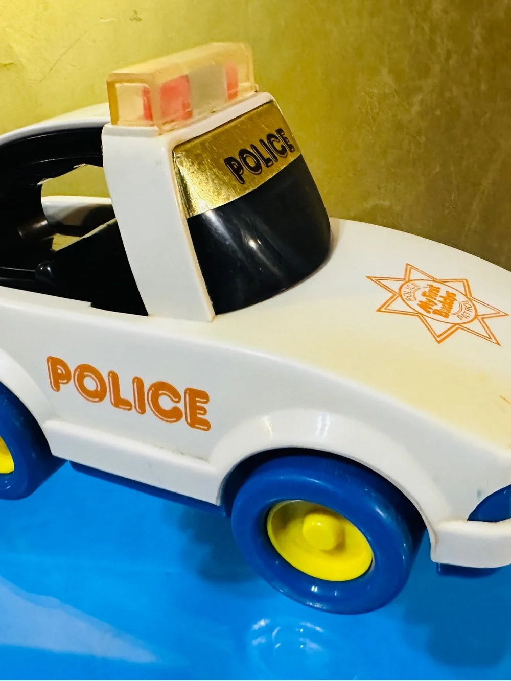 Buddy L Vintage 1987 My First Buddy’s Police Patrol Car Wheels 7.5”